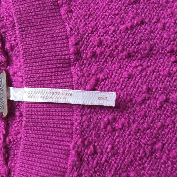 Free People Vibrant Pink Crew Neck Sweater - Picture 5 of 7